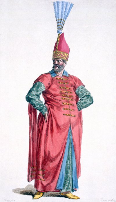 Boluch-Bassi, ufficiale dei giannizzeri, 1780 da Pierre Duflos